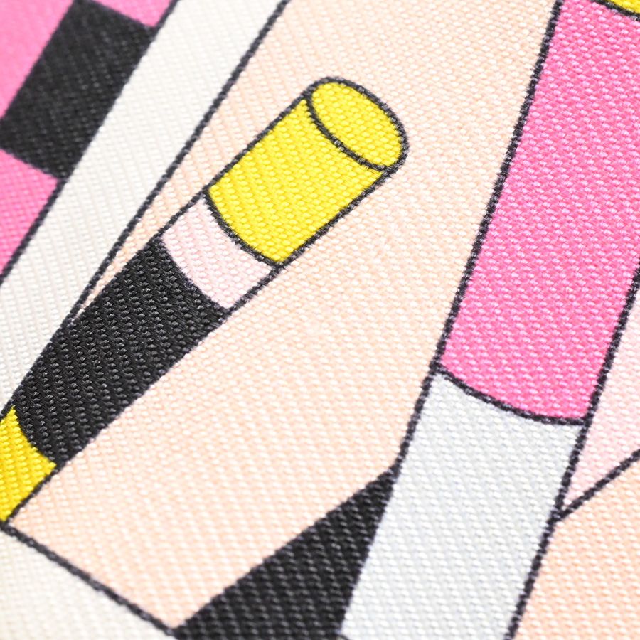 Hermes Scarf Twilly Silk Black Pink — view 7