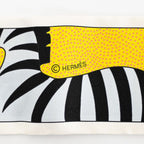 Hermes Scarf Twilly Silk Black Rose Jaune — view 4