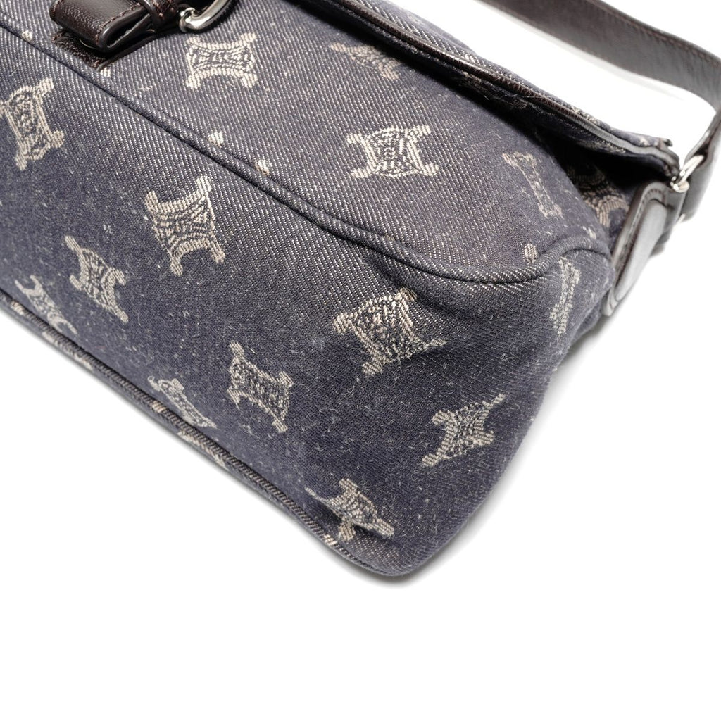 Celine Shoulder Bag Macadam Denim — view 6