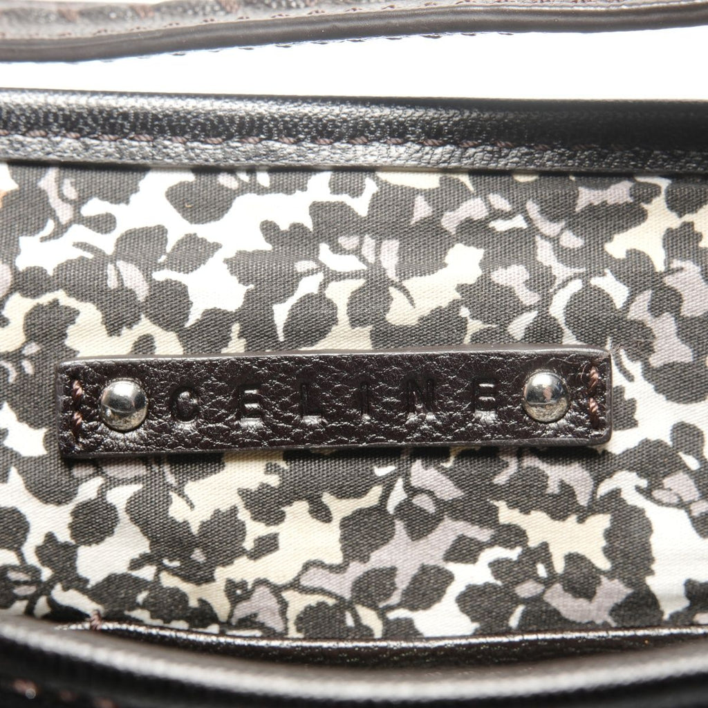 Celine Shoulder Bag Macadam Denim — view 9