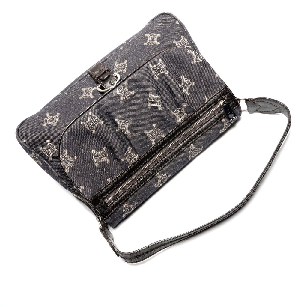 Celine Shoulder Bag Macadam Denim — view 8