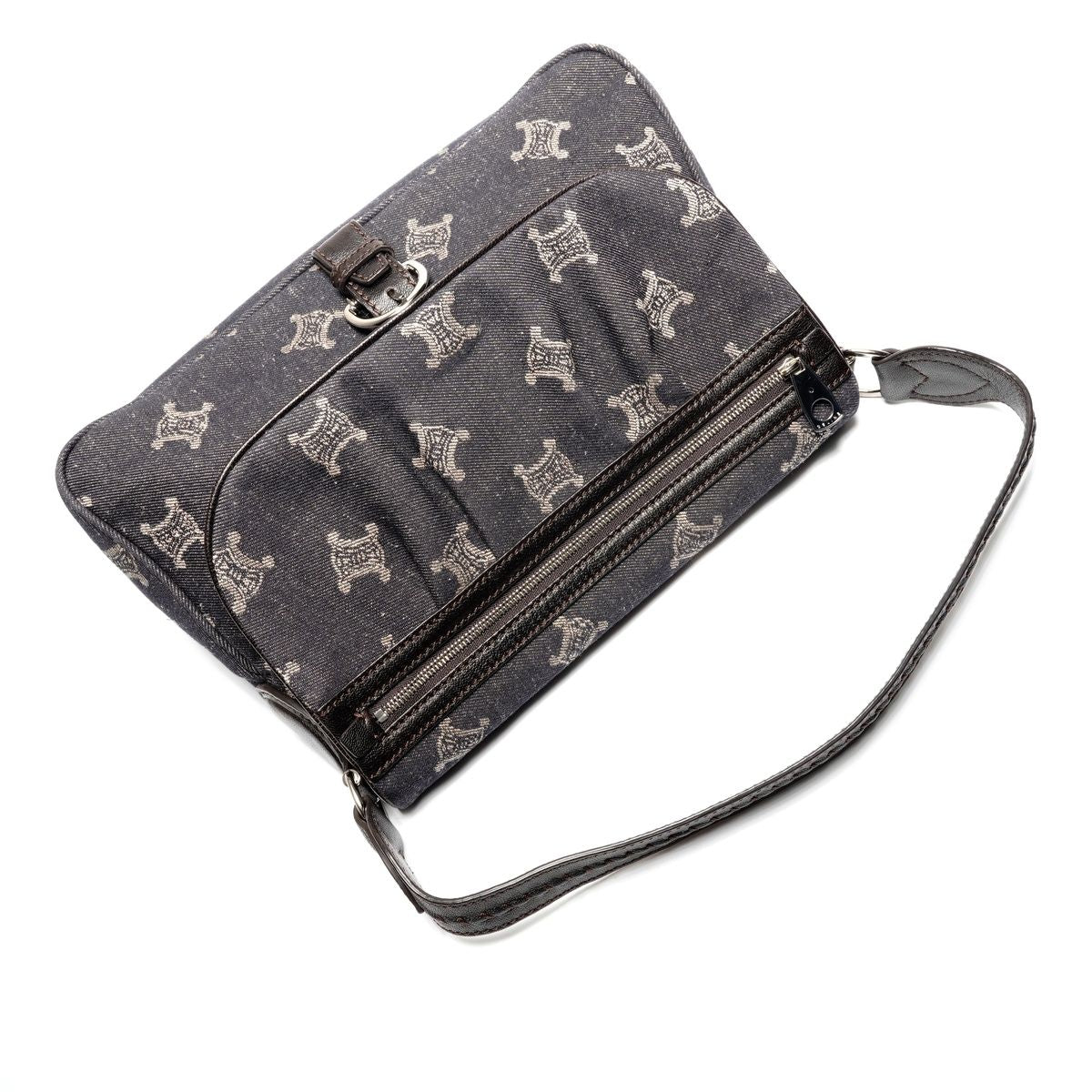 Celine Shoulder Bag Macadam Denim — view 8