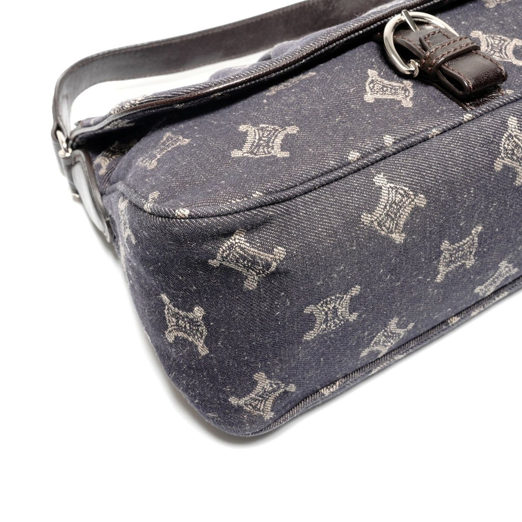 Celine Shoulder Bag Macadam Denim — view 5