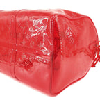 Louis Vuitton Keepall Bandouliere 50 Monogram Boston Bag Red — view 6