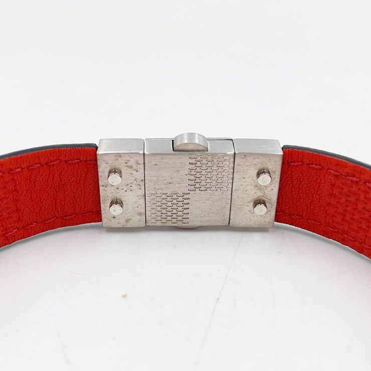 Louis Vuitton Bracelet Checkit Black Red Leather — view 3