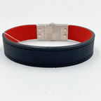 Louis Vuitton Bracelet Checkit Black Red Leather — view 2
