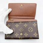 Louis Vuitton Wallet Monogram Porte Monnaie Billets Tresor Brown — view 5