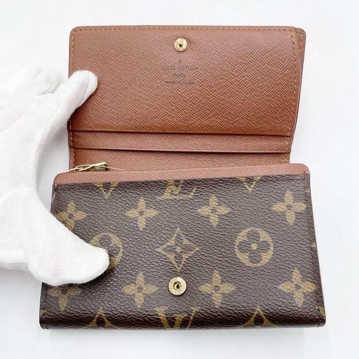 Louis Vuitton Wallet Monogram Porte Monnaie Billets Tresor Brown — view 5