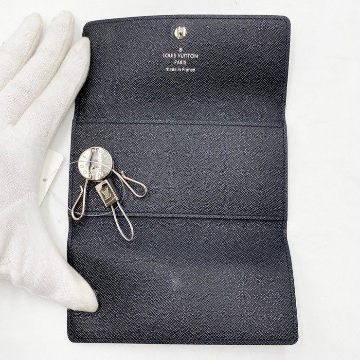Louis Vuitton Key Case Graphite Porte Cles Voiture Black Damier Holder — view 6