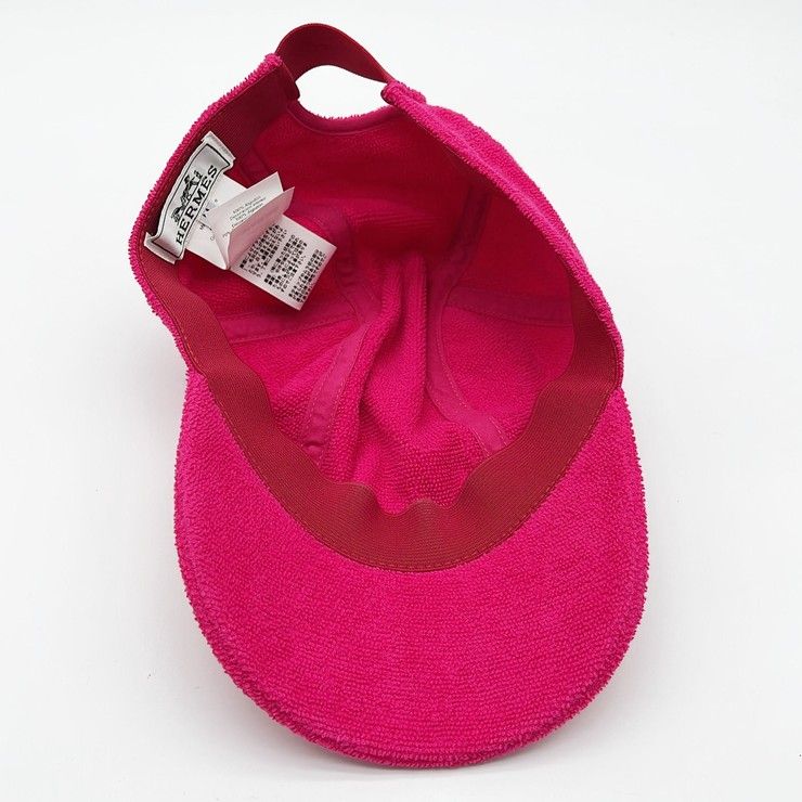 Hermes Cap Pink Cotton — view 4