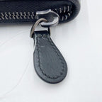 Bottega Veneta Wallet Intrecciato Black Stingray Lambskin Zip Around — view 6