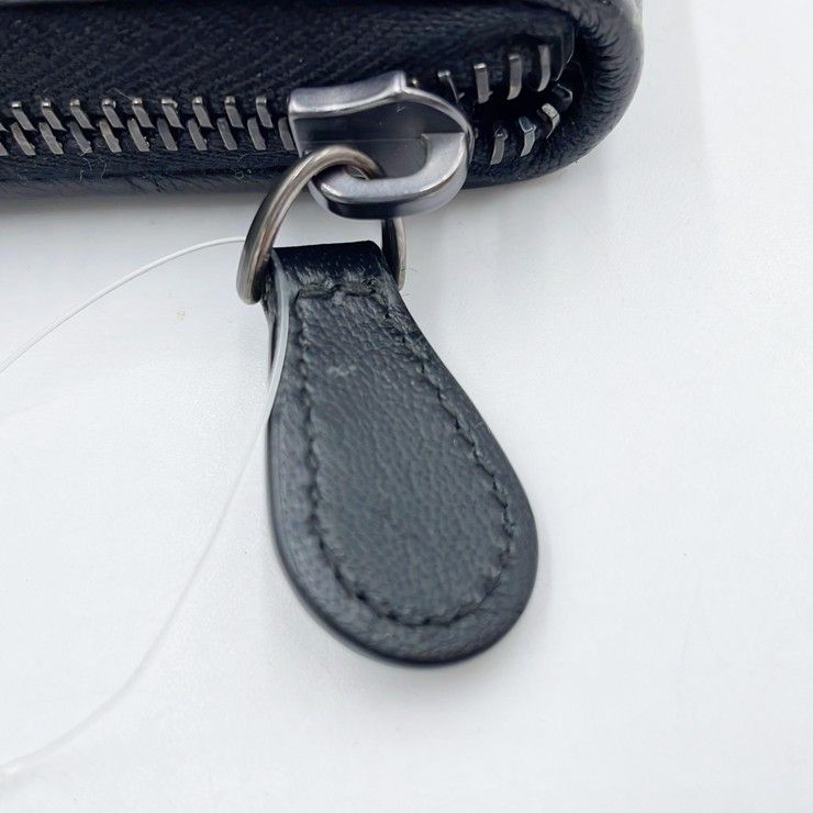 Bottega Veneta Wallet Intrecciato Black Stingray Lambskin Zip Around — view 6