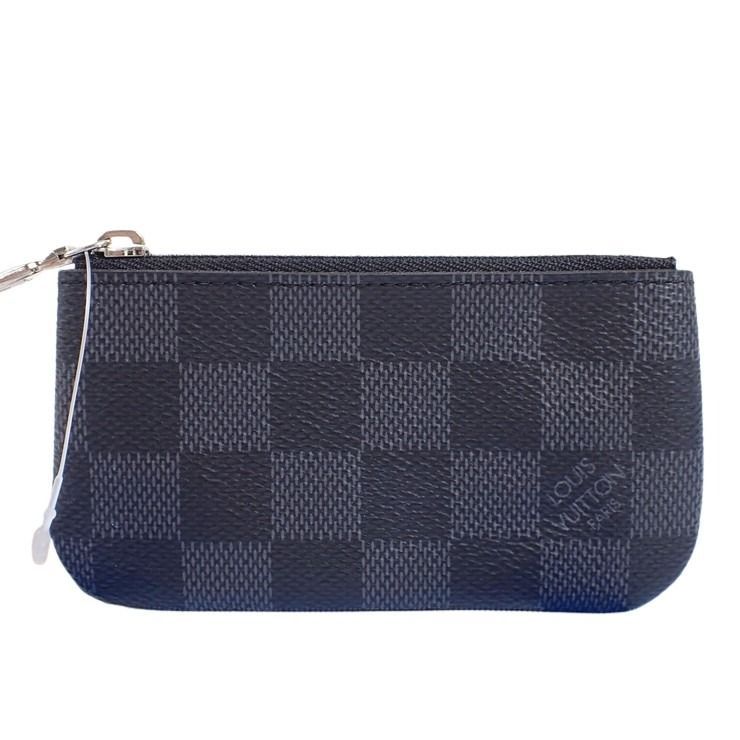 Louis Vuitton Coin Case Damier Graphite Pochette Cles Black Gray — view 2