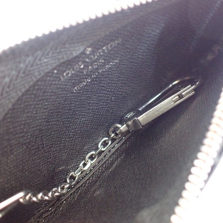 Louis Vuitton Coin Case Damier Graphite Pochette Cles Black Gray — view 4