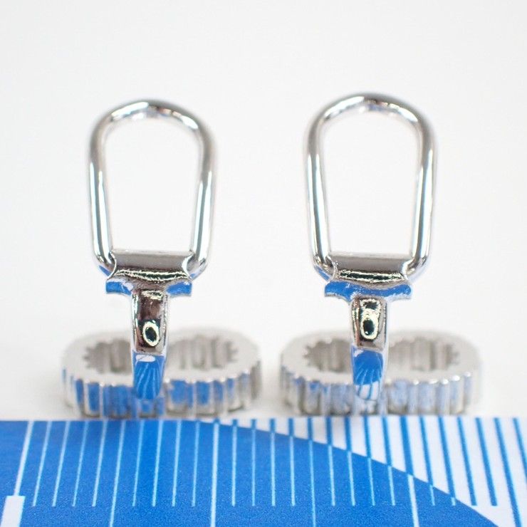 Dior Earrings Clair de Lune Silver Metal — view 3