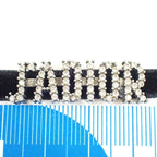 Dior Necklace J'adior Choker Silver Black Metal Velvet — view 2