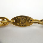 Chanel CC Logo Faux Pearl Necklace Gold Plated — view 6