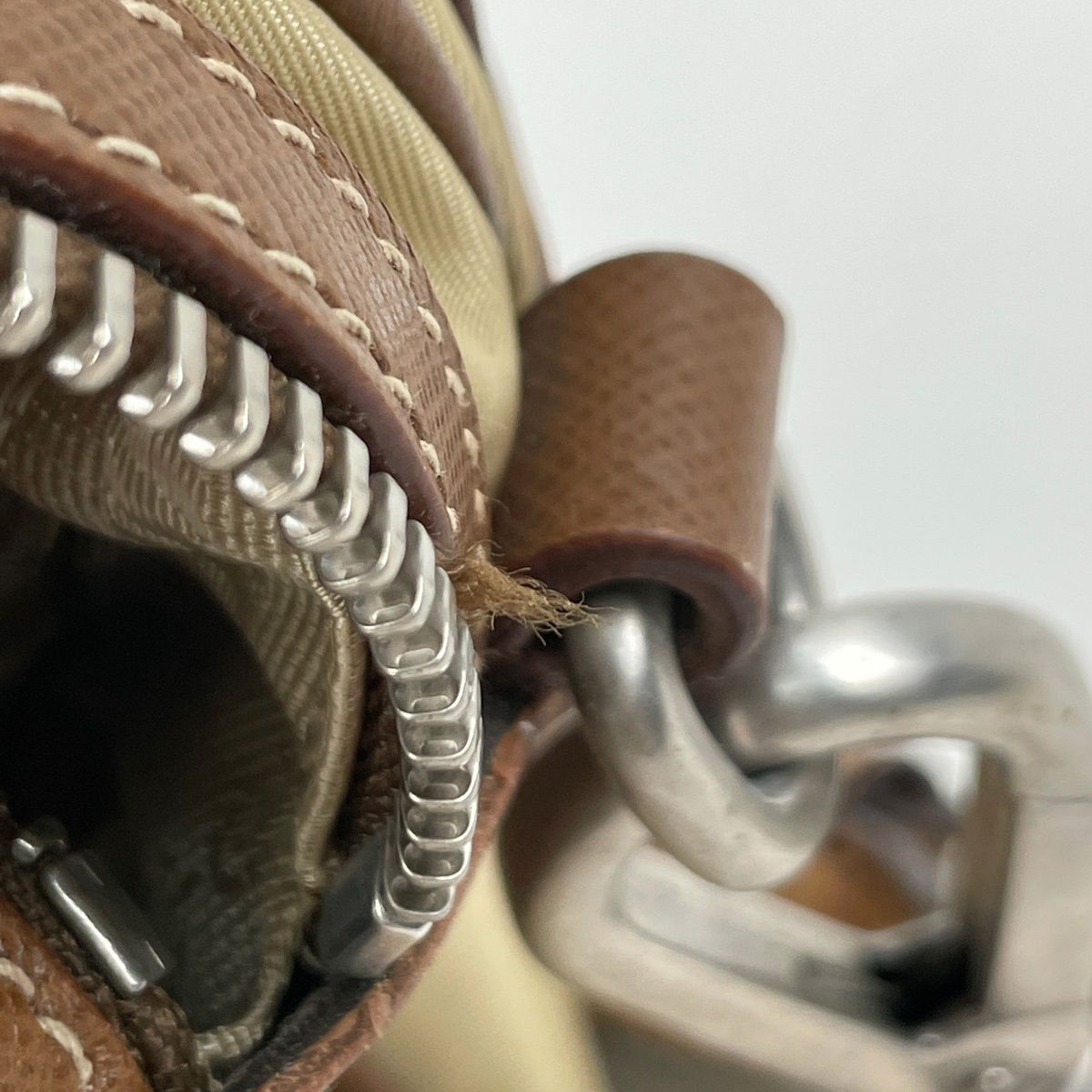 Prada Shoulder Bag 2-Way Second Nylon Beige Brown — view 5