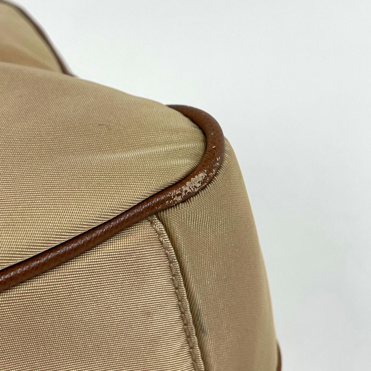 Prada Shoulder Bag 2-Way Second Nylon Beige Brown — view 3