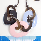 Hermes Necklace Caramba Multicolor Lacquer Wood Buffalo Horn — view 3