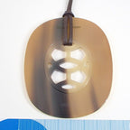 Hermes Necklace Lift GM Jaune Brown Buffalo Horn — view 3