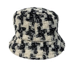 Chanel Tweed CC Logo Bucket Ivory Black — view 4