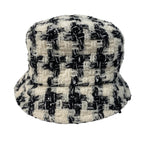 Chanel Tweed CC Logo Bucket Ivory Black — view 6