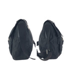 Prada Tessuto Black Silver Nylon Leather Shoulder Bag — view 8