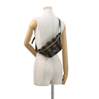 Fendi Belt Bag Pecan Stripe Pouch Black Brown — view 5