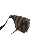 Fendi Belt Bag Pecan Stripe Pouch Black Brown — view 3