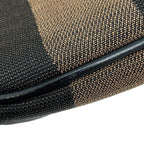 Fendi Belt Bag Pecan Stripe Pouch Black Brown — view 8