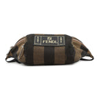 Fendi Belt Bag Pecan Stripe Pouch Black Brown — view 4
