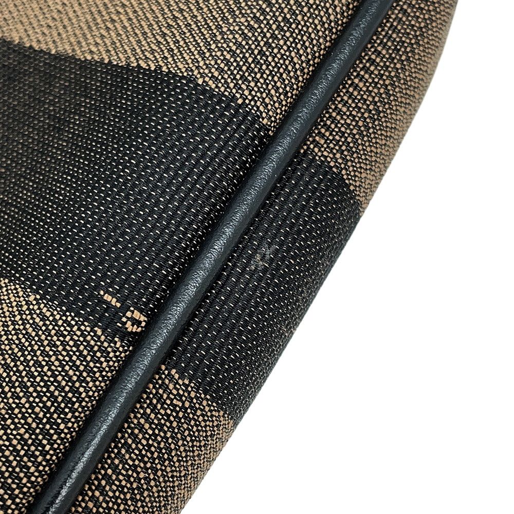 Fendi Belt Bag Pecan Stripe Pouch Black Brown — view 7