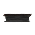 Fendi Shoulder Bag Check Studded Leather Fur — view 3