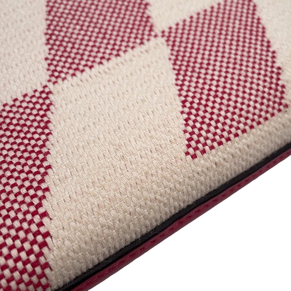 Hermes Tote H-en-Billets PM Franboise Toile Ash Swift 2-Way Framboise — view 7