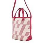 Hermes Tote H-en-Billets PM Franboise Toile Ash Swift 2-Way Framboise — view 2