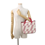 Hermes Tote H-en-Billets PM Franboise Toile Ash Swift 2-Way Framboise — view 5