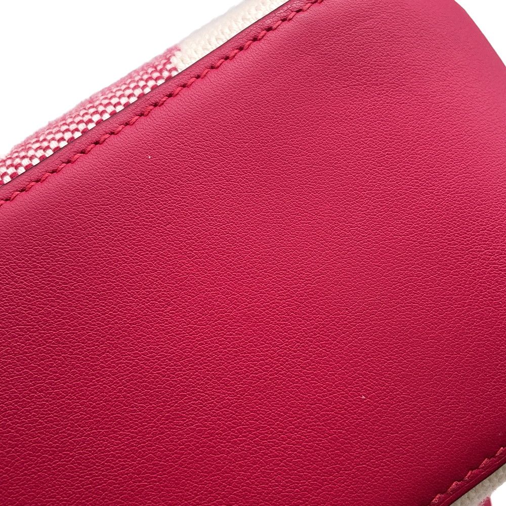 Hermes Tote H-en-Billets PM Franboise Toile Ash Swift 2-Way Framboise — view 8