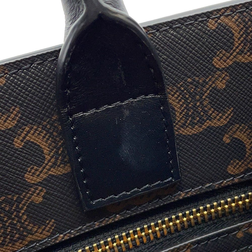 Celine Tote Triomphe Vertical Cover 2-Way Shoulder Bag Brown Black — view 9