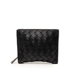 Bottega Veneta Intrecciato Eco Tote Foldable Black Khaki Leather — view 4