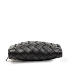 Bottega Veneta Intrecciato Eco Tote Foldable Black Khaki Leather — view 6