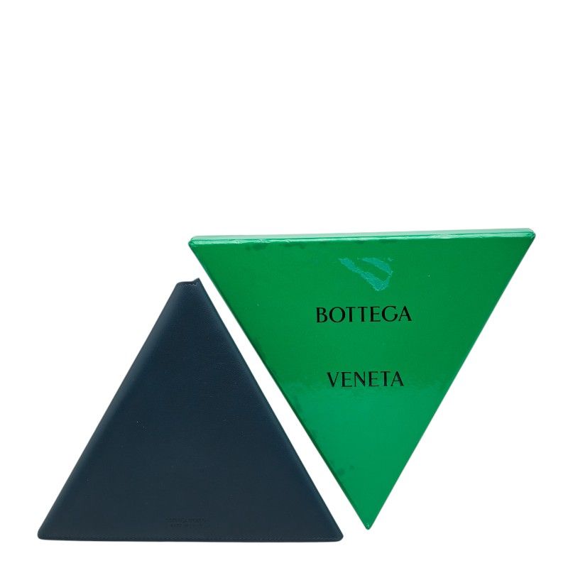 Bottega Veneta Logo Notebook Cover Navy Leather — view 7