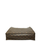 Louis Vuitton Monogram Sac Plat Tote Brown Leather — view 3