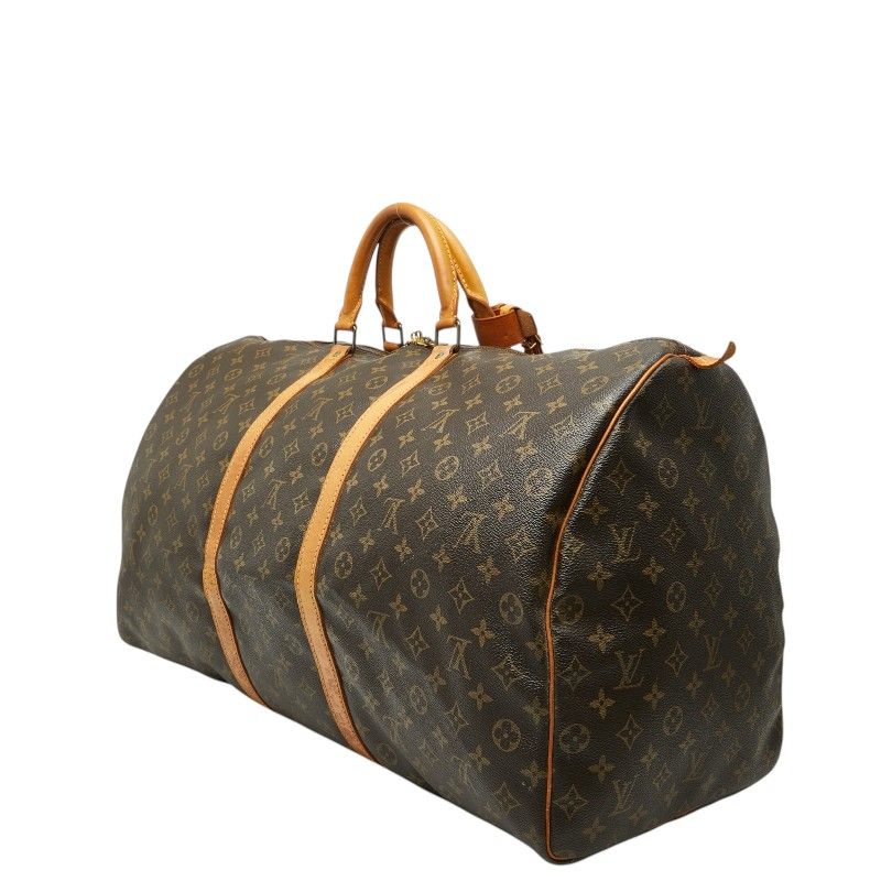 Louis Vuitton Monogram Keepall 60 Boston Bag Brown — view 2