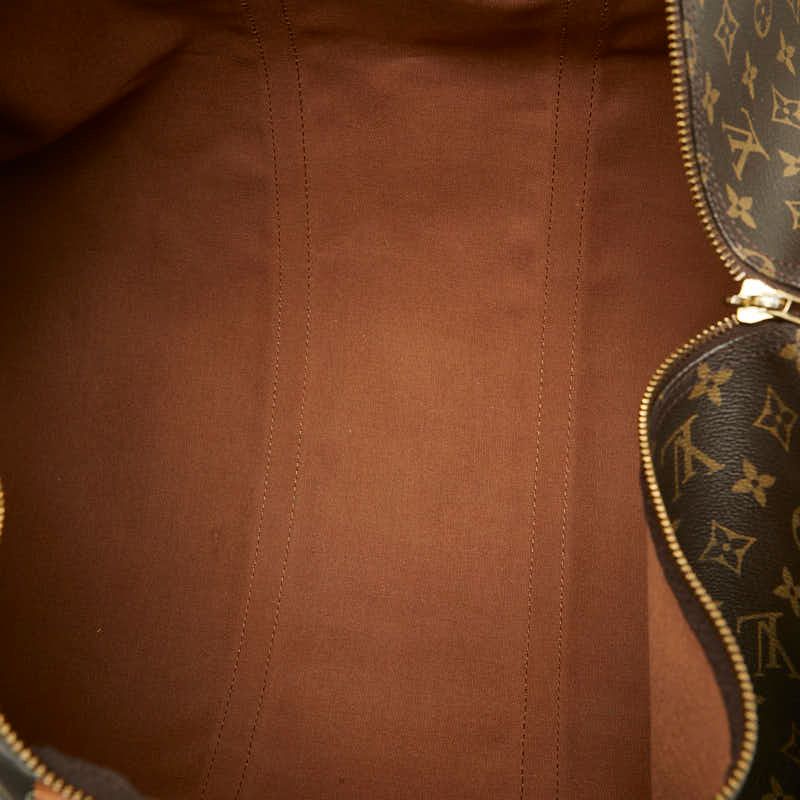 Louis Vuitton Monogram Keepall 60 Boston Bag Brown — view 9