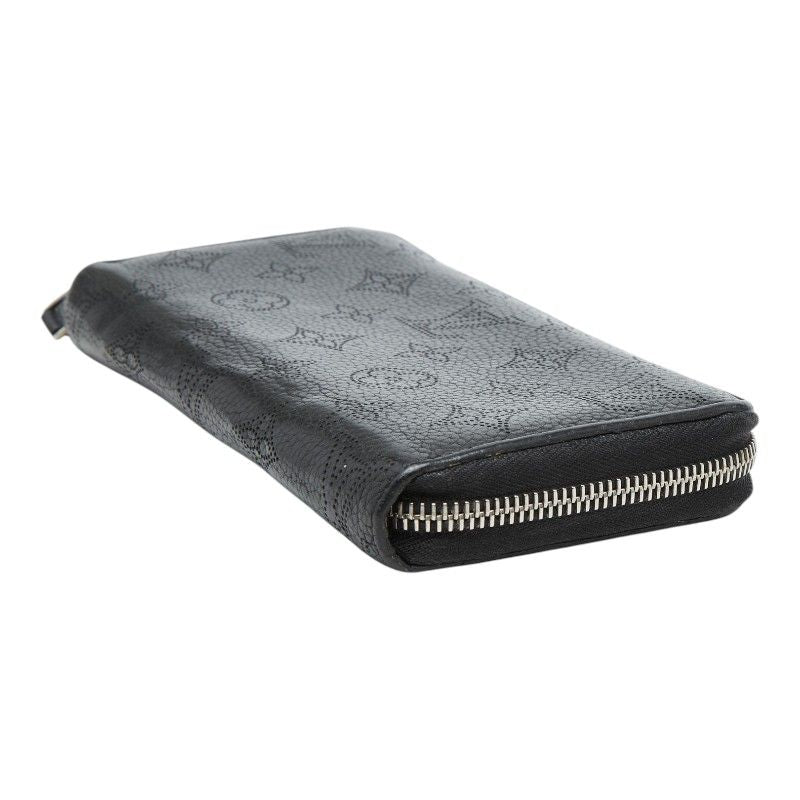 Louis Vuitton Monogram Mahina Zippy Wallet Zip Around Noir Black — view 4