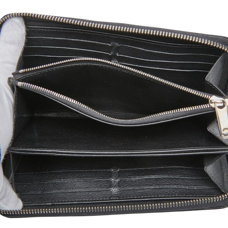 Louis Vuitton Monogram Mahina Zippy Wallet Zip Around Noir Black — view 6