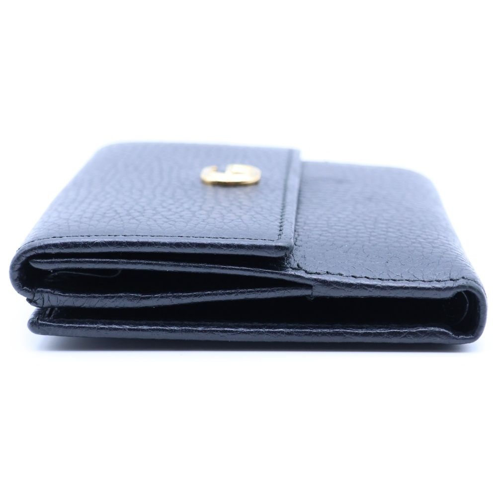 Gucci GG Marmont Leather Compact Wallet Bifold Black — view 3