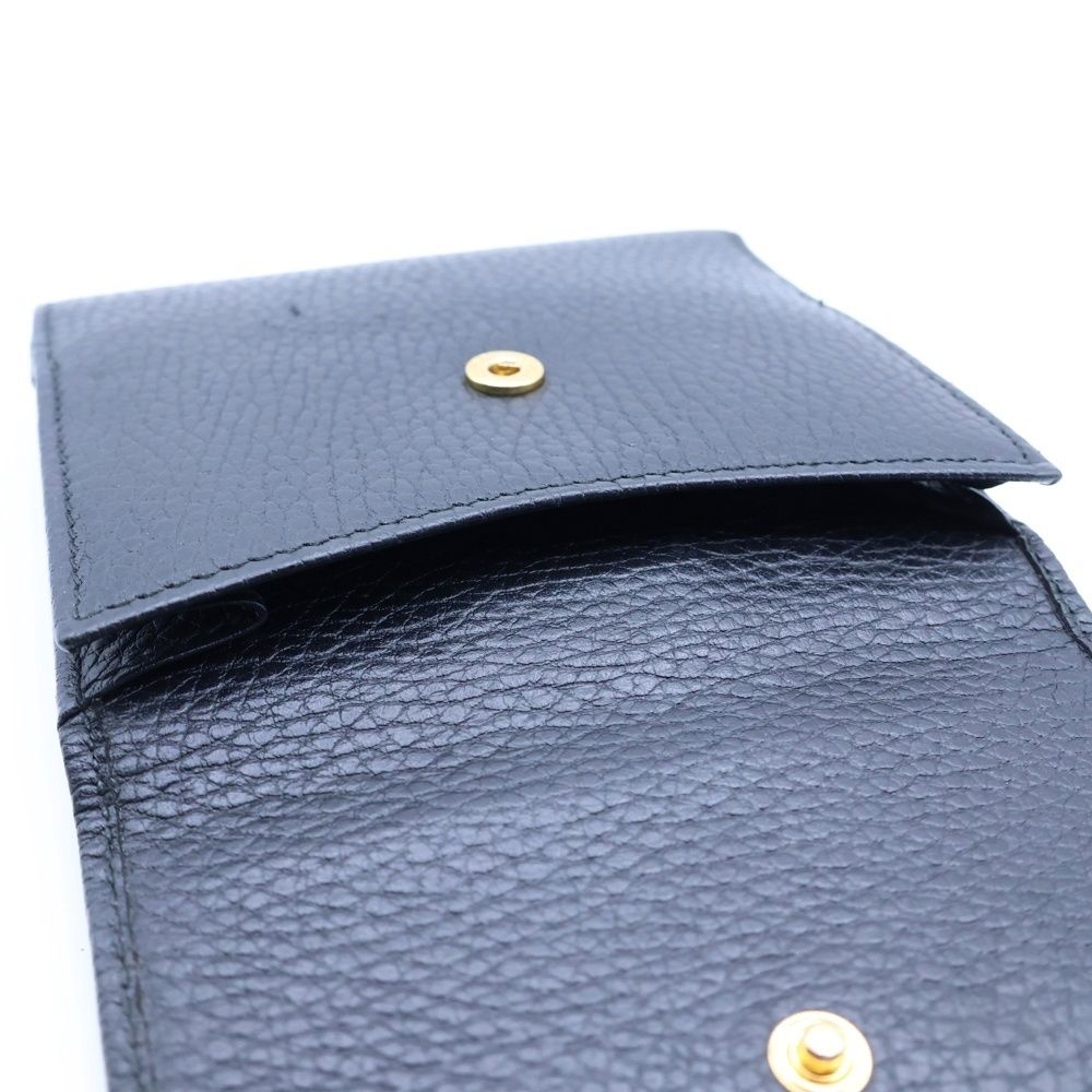Gucci GG Marmont Leather Compact Wallet Bifold Black — view 5