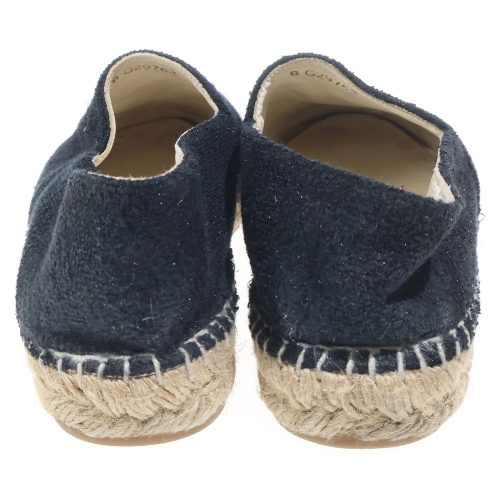 Chanel Cccoco Mark Espadrille Flat Shoes Black — view 3